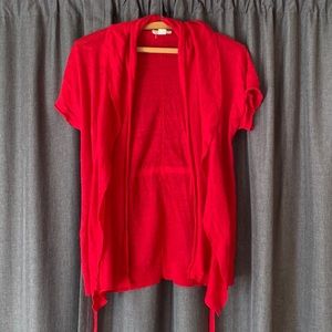 Pure DKNY short sleeve cardigan